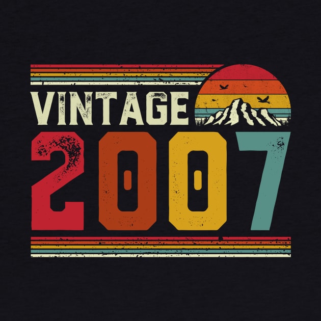 Vintage 2007 Birthday Gift Retro Style by Foatui